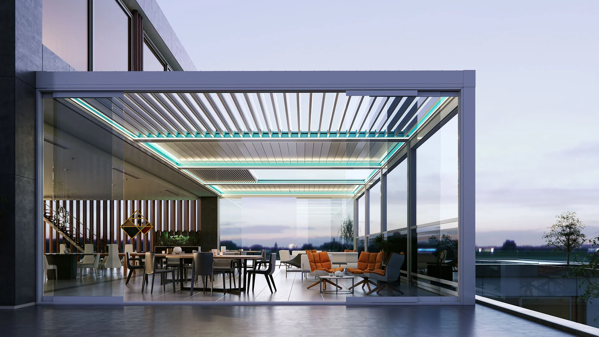 Aluminium pergola