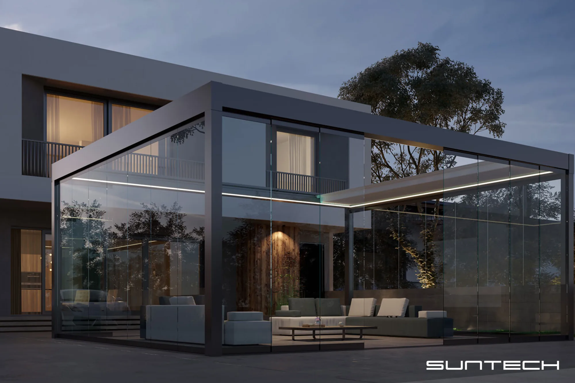 Designed outdoor living space